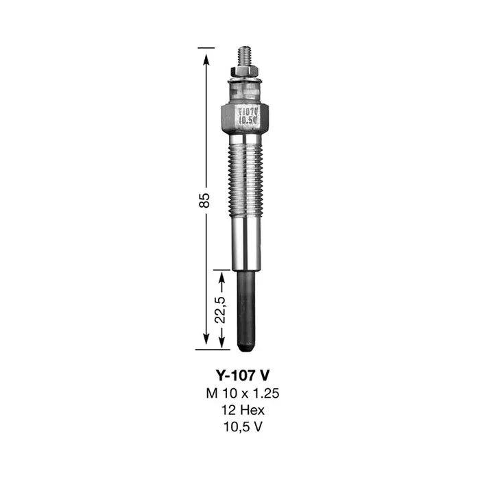 Bougie de préchauffage NGK Y107V